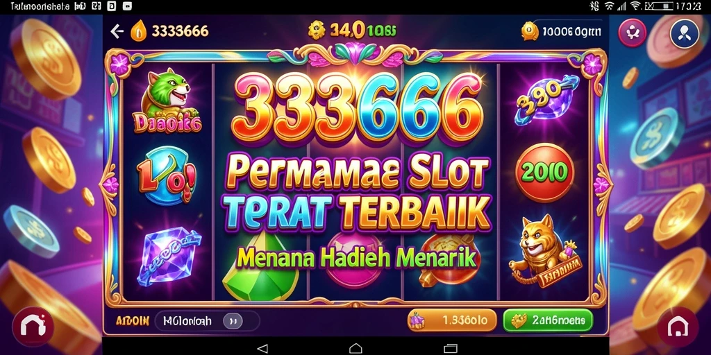 Tampilan permainan Slot 333666 yang penuh warna dan menarik.