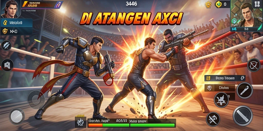 Tampilan Gameplay Aksi Mendebarkan di 3446