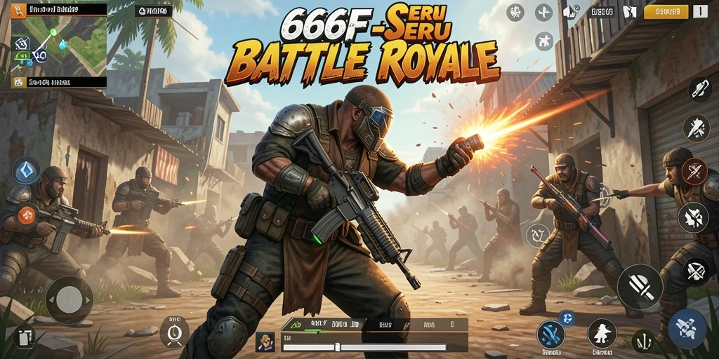 Screenshot gameplay mendebarkan dari 666F.