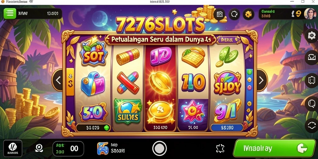 Menampilkan gameplay seru dalam petualangan slot yang menegangkan.