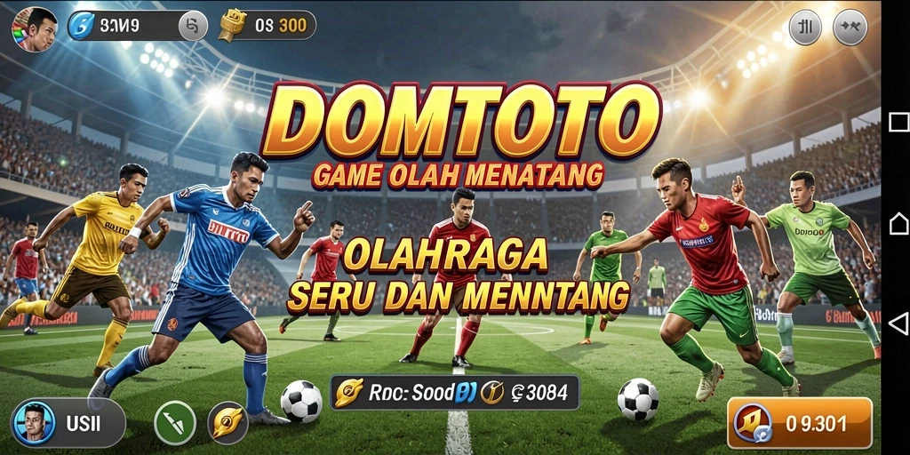 Tampilan gameplay DOMTOTO yang menegangkan dan seru.