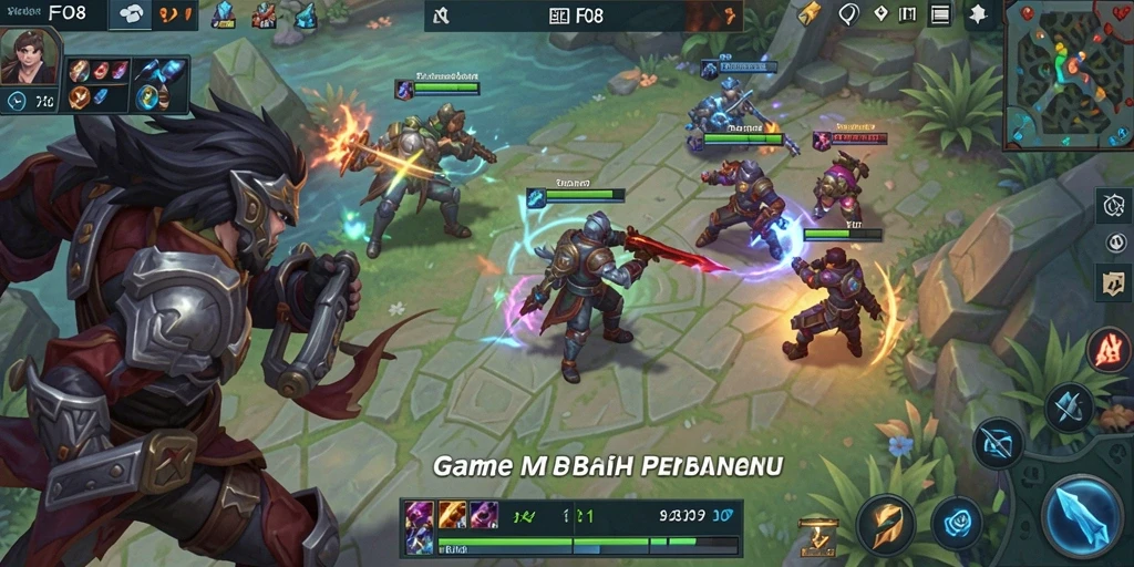 Screenshot gameplay <strong>FO8</strong> yang menunjukkan aksi seru dalam pertarungan tim.
