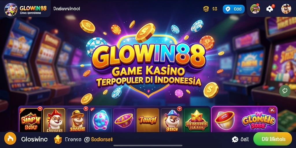 Screenshot gameplay GLOWIN88 yang menunjukkan pengalaman Kasino yang seru.