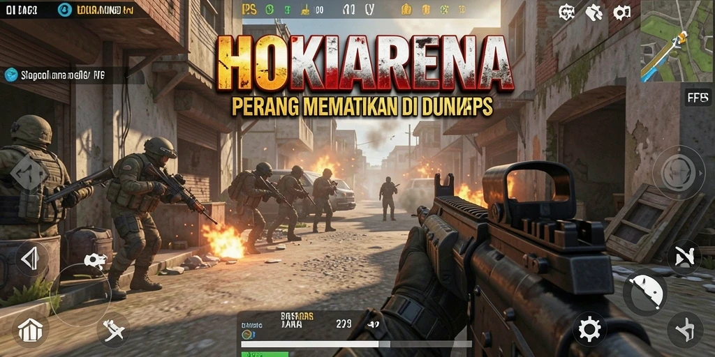 Screenshot HOKIARENA menampilkan adrenalin tinggi saat bertempur di arena.