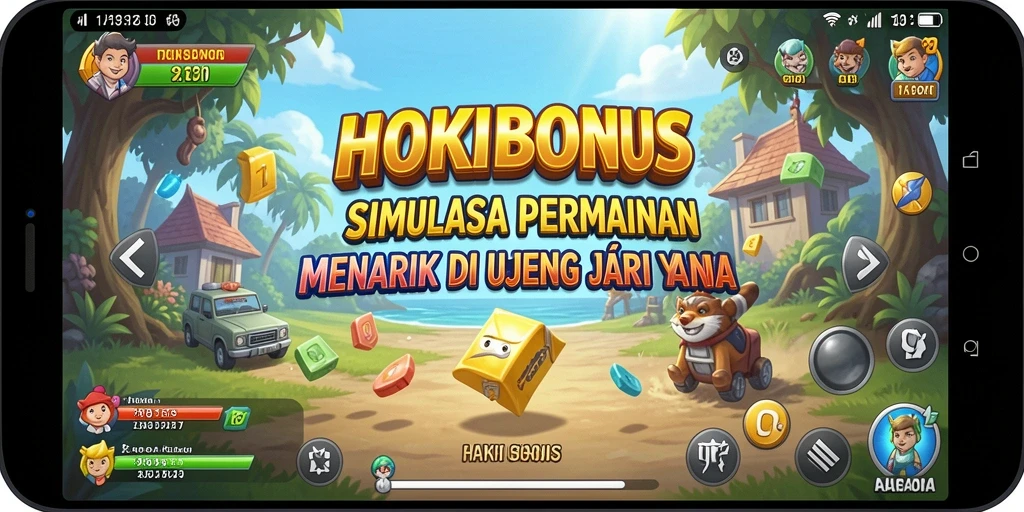 Tampilan gameplay HOKIBONUS dengan elemen simulasi yang menarik.