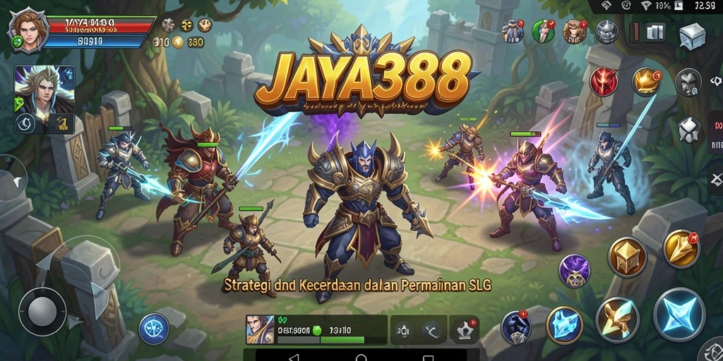 Tampilan gameplay SLG yang menegangkan dalam JAYA388.