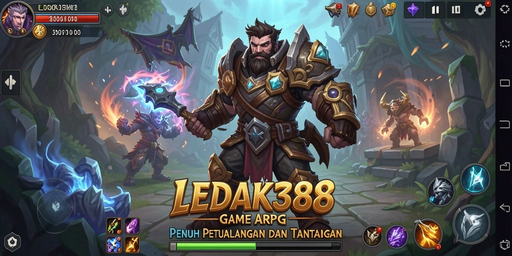 Menampilkan gameplay aksi mendebarkan dari LEDAK388 di dunia ARPG.