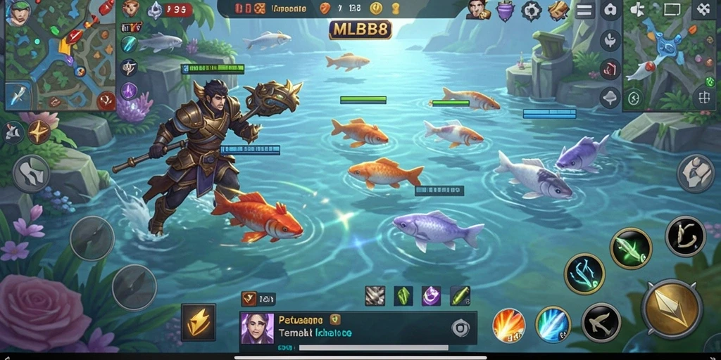 Tangkapan layar dari gameplay seru Tembak Ikan MLBB8.