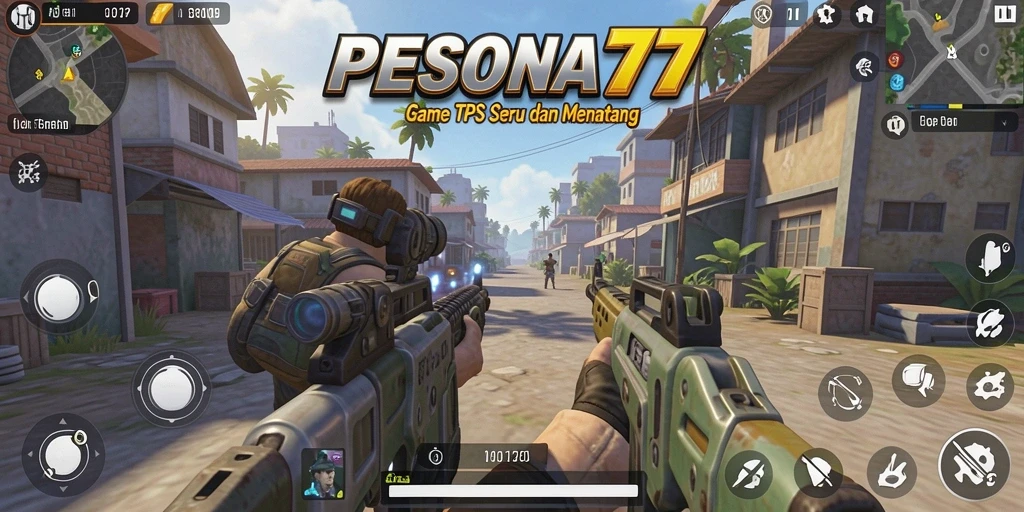 Tampilan gameplay seru di PESONA77 dengan aksi TPS yang mendebarkan.