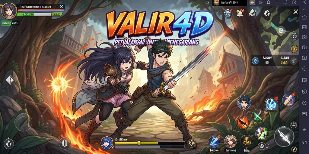 Tampilan gameplay VALIR4D yang epik dan menawan.